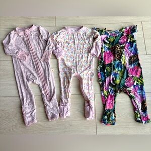 Bamboo Little Sleepies Posh Peanut Lot Bundle